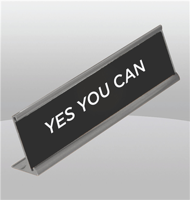 "Yes You Can" Silver Frame